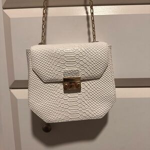 White House Black Market White Crossbody Bag